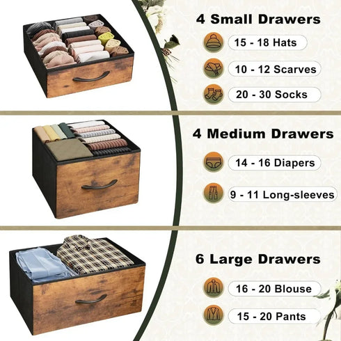 Wood Top Makeup Dressing Table with Storage for Bedroom and Hallway - Women's Furniture Closet