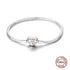 925 Sterling Silver Heart Charm Bracelet with AAA Zircon – Trendy and Elegant Jewelry for Women, Perfect for Parties & Special Occasions