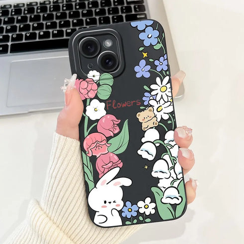 Jueeboy Protective Soft Silicone Phone Case – Cute and Artistic Designs for iPhone 14 Series