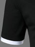 Men's New Contrast Polo Shirt-Casual Short Sleeve Tops