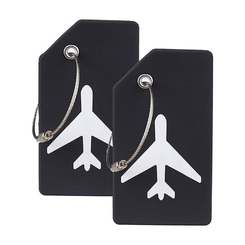 2pcs Name ID Card Silicone Travel Luggage Tag Suitcase Travel Accessories Quickly Discover Luggage Tag Name Baggage Information