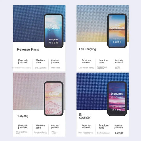 Portable Solid Perfumes Set-Fresh Body Antiperspirants-Natural Deodorant Balm