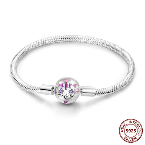 925 Sterling Silver Heart Charm Bracelet with AAA Zircon – Trendy and Elegant Jewelry for Women, Perfect for Parties & Special Occasions