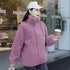 Women's Winter Coral Fleece Warm Jacket – Stand Collar, Thick Plush Overcoat with Zipper & Pockets