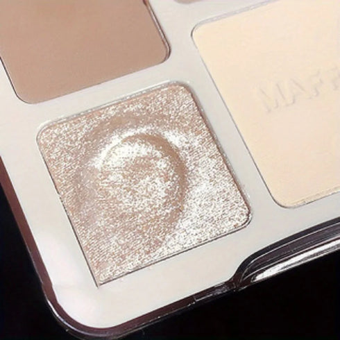 Multifunctional Matte Bronzer, Contour, Highlighter, and Blush – Complete Face Sculpting and Shading Makeup Set for a Defined, Radiant Look