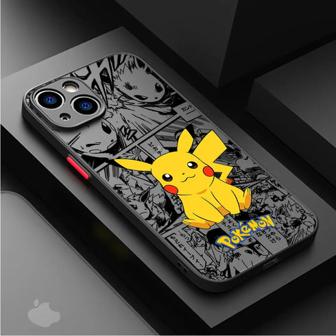 Pokemon Pikachu Gengar Phone Case for Apple iPhone 14 Pro Max 13 12 Mini XR XS X 8 Plus 15 Pro 11 Pro 7 6S SE Cover Print Soft