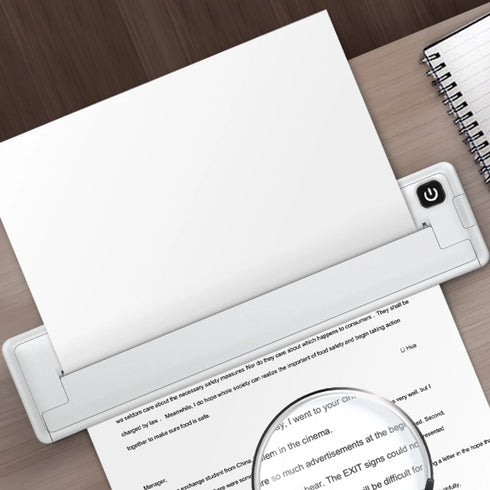 Inkless Wireless A4 Mini Thermal Printer- Bluetooth-compatible