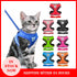 Comfortable Cat and Dog Harness Vest with Leash Set - Breathable Mesh and Traction Rope for Pets