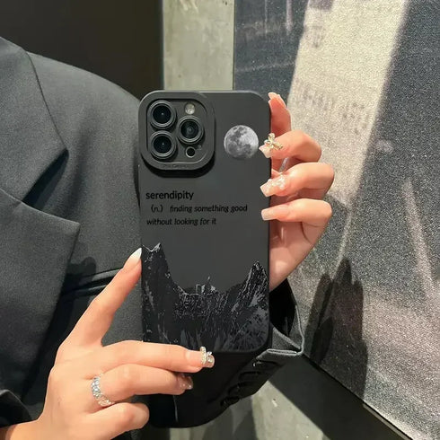 Gothic Style Phone Case For iPhone-Black Soft Silicone iPhone Cover