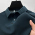 Men's Casual Short-Sleeve Polo Shirt – Breathable Polyester with Classic Design