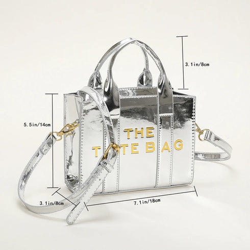 MOJOYCE PU Leather Sequin Tote – Fashionable, Versatile, and Elegant Handbag for Everyday Use