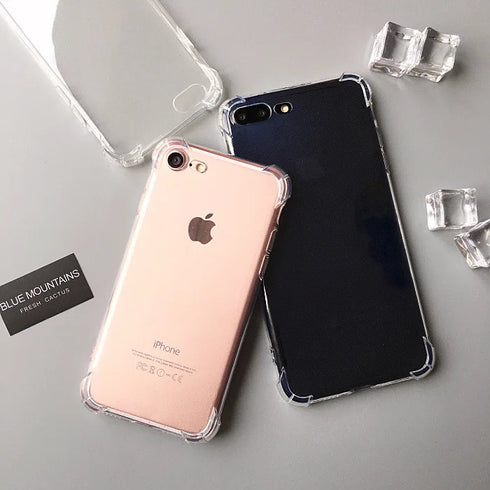 Ultra-Clear Soft TPU Case – Lightweight, Shockproof, and Durable Protection for Apple iPhones