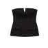 TRAF Women’s Strapless Off-Shoulder Tube Crop Top – Sexy Backless Bustier-Inspired Vest for Spring and Summer in Solid Colors, Non-Stretch Blended Fabric for Middle-Aged Fashion Enthusiasts