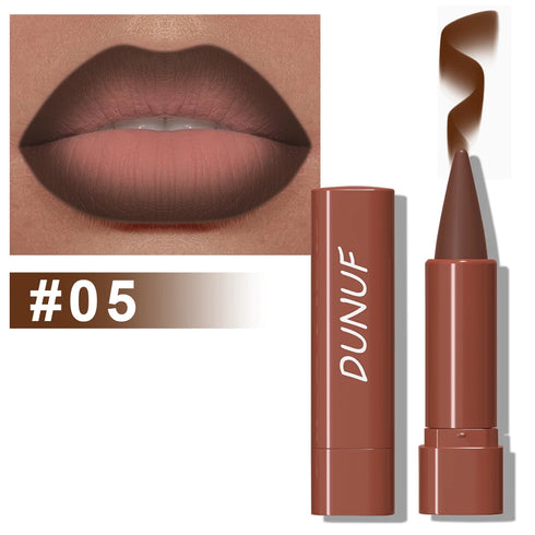 DUNUF Long-Lasting Matte Lipstick – Highly Pigmented, Lightweight & Smooth Application
