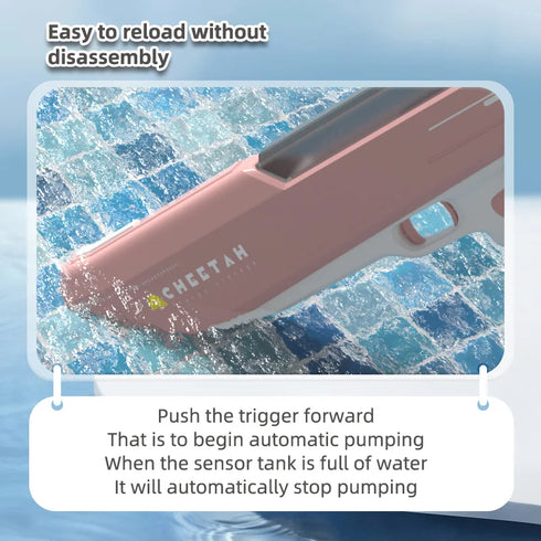 Electric Water Gun Toy - Automatic and Large Capacity Water Gun for Summer