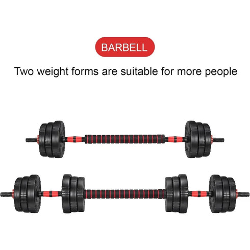Adjustable Dumbbell Set - 22/44/66/88lbs 4-in-1 Free Weights for Home Gym