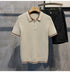 Men’s Casual Cotton Polo Shirt – Breathable Solid Color Design for Everyday Comfort