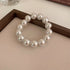 Elegant Simulated Pearl Beaded Bracelet for Women – Adjustable, Classic Style, Perfect for Any Occasion