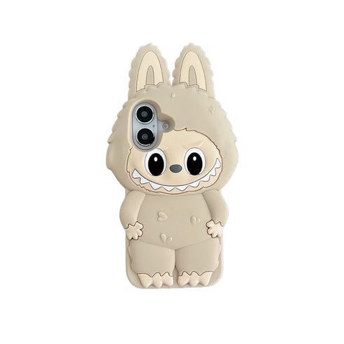 Premium Kawaii LaBuBu Monster Soft Silicone Phone Case – Full Coverage, Shockproof & Anti-Fingerprint Protection for iPhone 16, 15, 14, 13, 12, 11 Pro Max