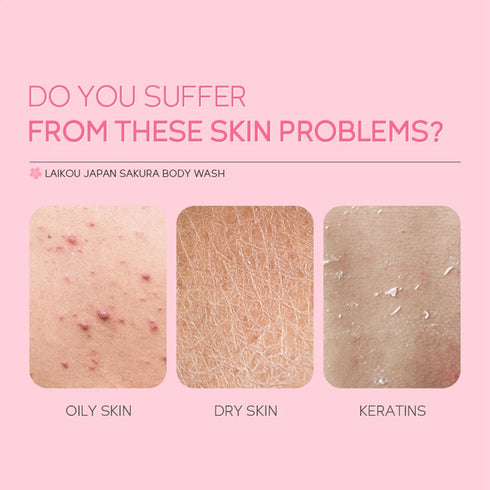 LAIKOU Sakura Body Wash Shower Gels 100ml  Gentle Cleansing Moisturizing- Body Care