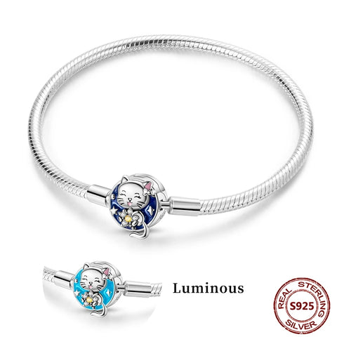 925 Sterling Silver Heart Charm Bracelet with AAA Zircon – Trendy and Elegant Jewelry for Women, Perfect for Parties & Special Occasions