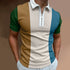 Men's Striped Short Sleeve Polo Shirt-Casual Summer Tops