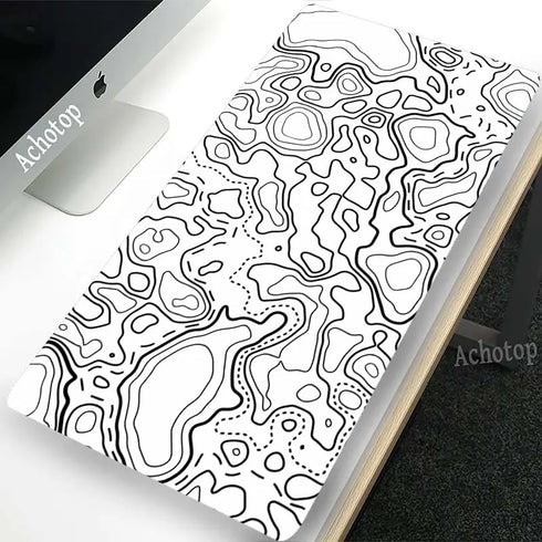 Black And White Gaming Mouse Pad-Desk Mat-Laptop Accessories