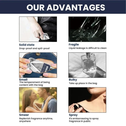 Attractant Solid Balm for Men And Women - Solid Perfume Long-lasting Natural Deodorant Pocket Fragrance Balm