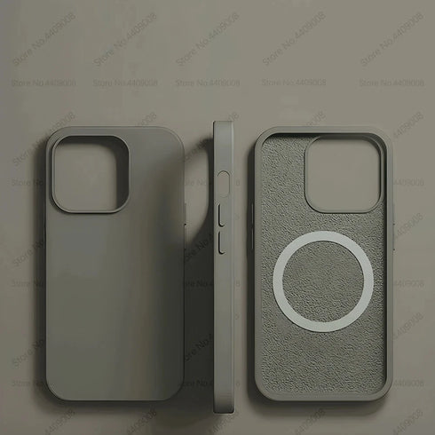 Liquid Silicone Magnetic Cases For iPhone 15 14 11 13 12 Pro Max Plus For Magsafe Case Wireless Charge Cover Phone Accessories