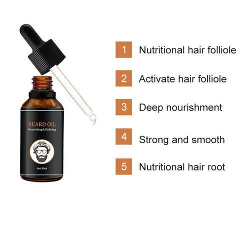 Beard Growth Oil for Men Hair Growth Products Thickener Nourishing Beard Grooming Treatment Beard Care