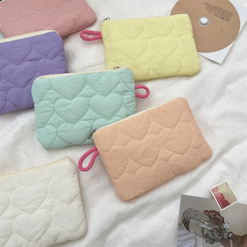 New Cute Candy Color Coin Purses Small Canvas Coin Wallet Lady Girls Earphone Coin Key Money Storage Bag Zipper Pouch