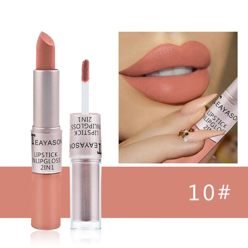 Matte Pink Velvet Lipstick – Moisturizing, Long-Lasting, 3-Year Shelf Life