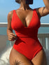 Deep-V Swimsuit for Women - Push Up Bathing Suit