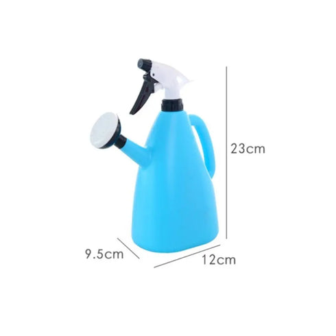 1L Adjustable Pressure Plastic Watering Can - Garden Plant Sprayer