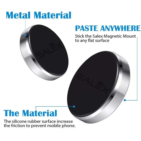 Universal Magnetic Phone Holder for Cars - Dashboard & Wall Mount for iPhone and Android