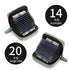 14/20 Slots Credit Card Holder Wallet RFID Blocking Slim Genuine Leather Card Organizer Zipper Pocket ID Card Pouch Coin Purse