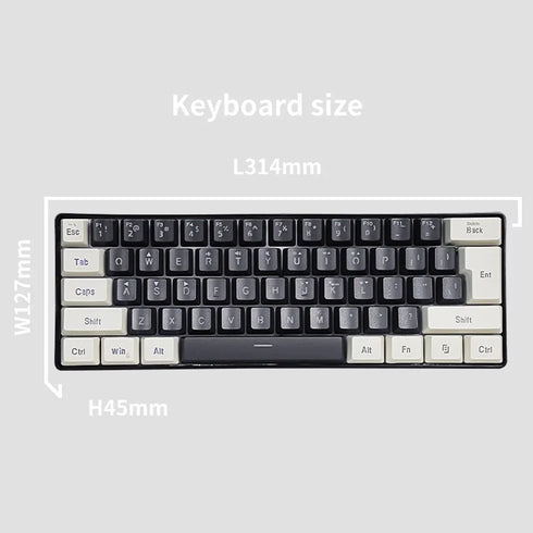 SAMA YG91 3 Wired Gaming Keyboard-Short RGB Mechanical Feel Keyboard