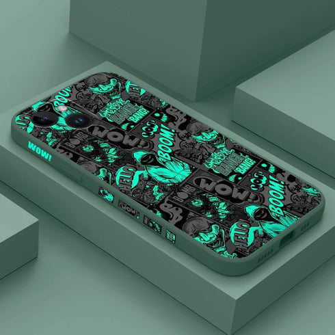 Middle Finger Bats Phone Case for iPhone 15, 14, 13, 12, 11, X, XR, XS, SE, 8, 7, 6, 6S