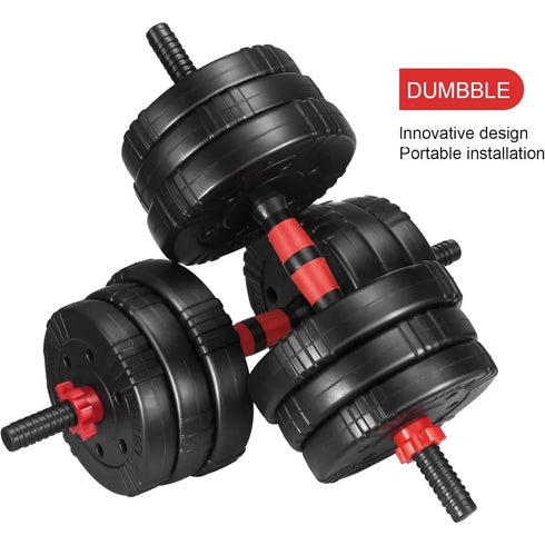Adjustable Dumbbell Set - 22/44/66/88lbs 4-in-1 Free Weights for Home Gym