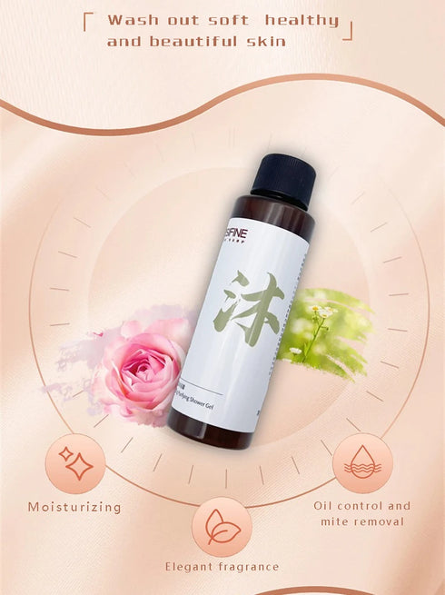 Luxurious Moisturizing Shower Gel: Hydrates, Locks in Water, Easy Rinse - Non-Slip, Non-Sticky