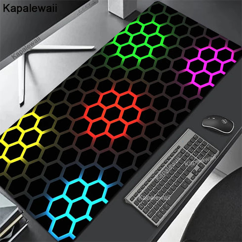 Geometric Gaming Mousepads-XXL Large Desk Mat-Keyboard Mats
