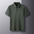 Men’s Casual Polo Shirt – Lightweight Polyester, Short Sleeve, Solid Color