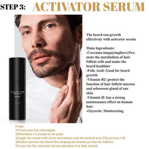 4pcs/set Beard Growth Kit For Men Hair Enhancer Thicker Mustache Grooming Beard Oil Moisturizer Wax Balm With Comb