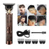 T Blade Hair Clipper USB Rechargeable Zero Gapped Trimmer For Men Household Oil Head T Blade Hair Grooming Kit Barber Supplies