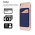 1PC Fashion Elastic Cloth Cell Phone Card Holder Mobile Phone Wallet Case Credit ID Card Holder Adhesive Sticker Pocket