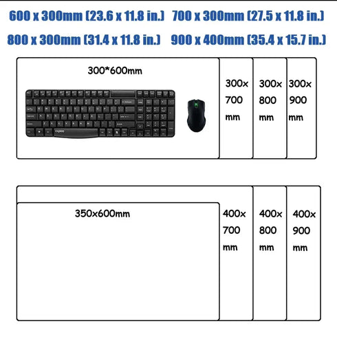 Large Gaming Pc Mousepad-Japanese Style Keyboard Mat
