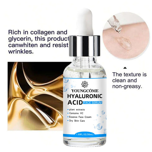 Hyaluronic Acid Facial Essence – Deep Moisturizing Oil-Based Serum with Vitamin C and Plant Extracts for Hydrated and Radiant Skin – 30ml/50ml