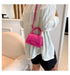 Women’s PU Leather Chain Shoulder Bag – Ribbon Buckle Square Crossbody Handbag for Parties