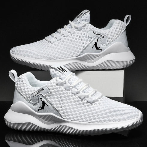 Men's Lightweight Running Shoes-Summer Non Slip Cushion Sneakers
