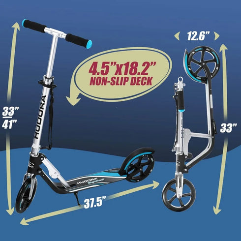 Scooter for Kids, Teens and Adults - Big Wheel Scooter for Ages 8+